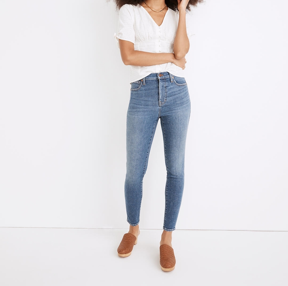 Madewell 10 High Rise Skinny Crop jeans, size 24
